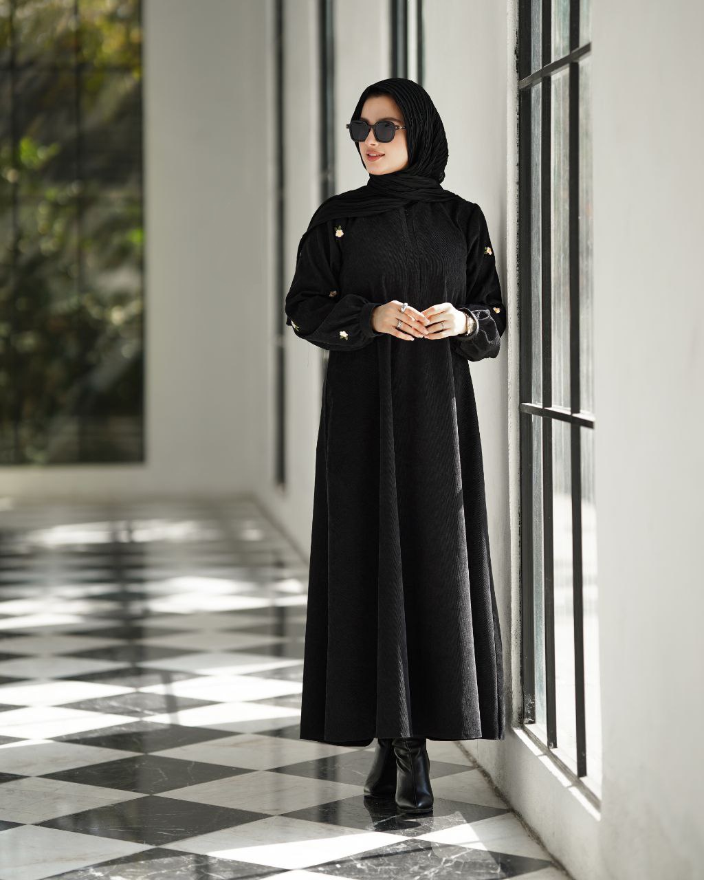 مانتو عبایی گلشید