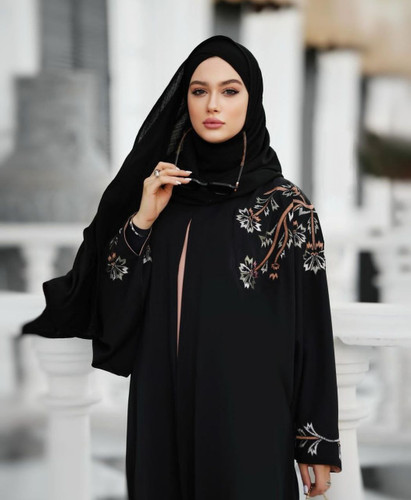 مانتو عبایی مدل پگاه جنس ژاکلین