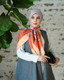 روسری ابریشم توییل طرح مارال